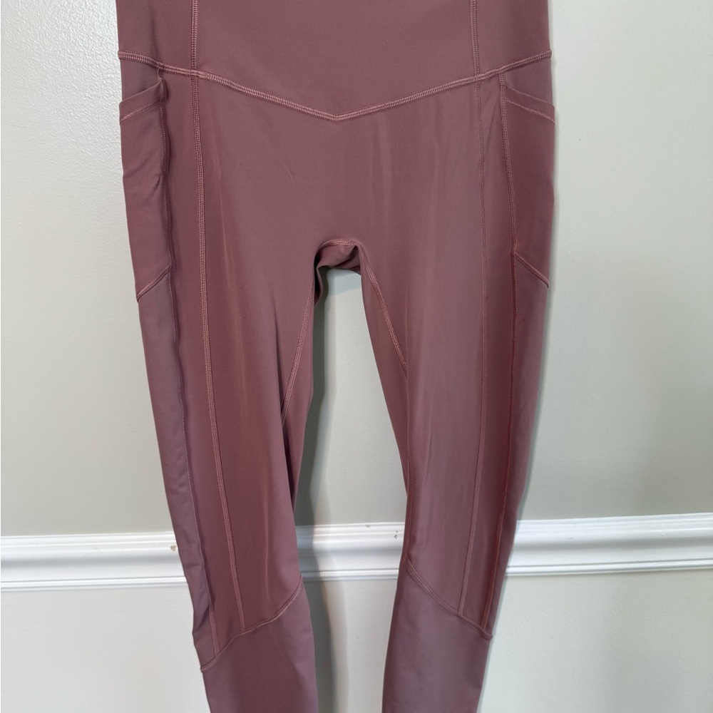 lululemon Fast and Free Mauve Leggings